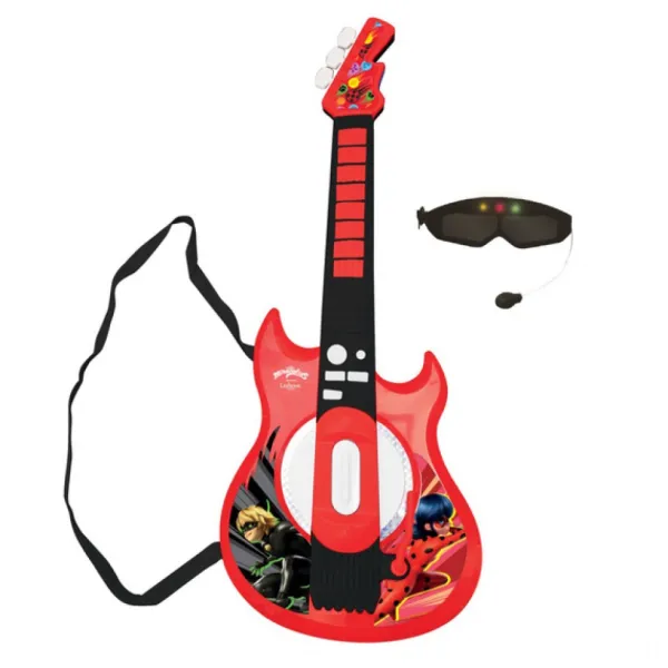 Lexibook Guitare Electrique Lumineuse Avec Micro Miraculous- Instruments De Musique