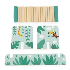 Janod Jeu D'Equilibre En Bois - Les Tropiques- Jouets À Emboîter, À Empiler