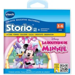 VTech Jeu Storio 2 - La Boutique De Minnie- Tablettes Et Téléphones