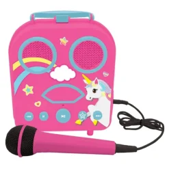 Lexibook Karaoké Secret Portable Licorne- Micros Et Karaoké