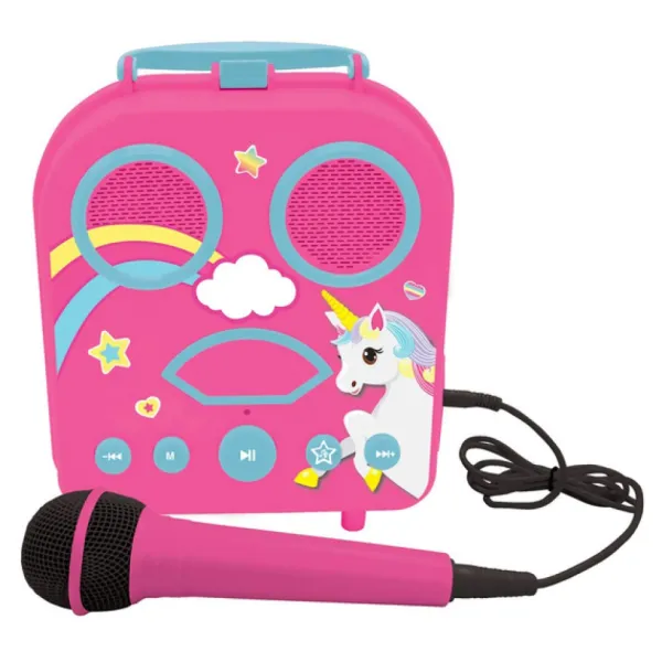Lexibook Karaoké Secret Portable Licorne- Micros Et Karaoké