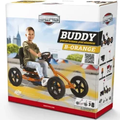 BERG Kart A Pedales Buddy B-Orange- Karts À Pédales