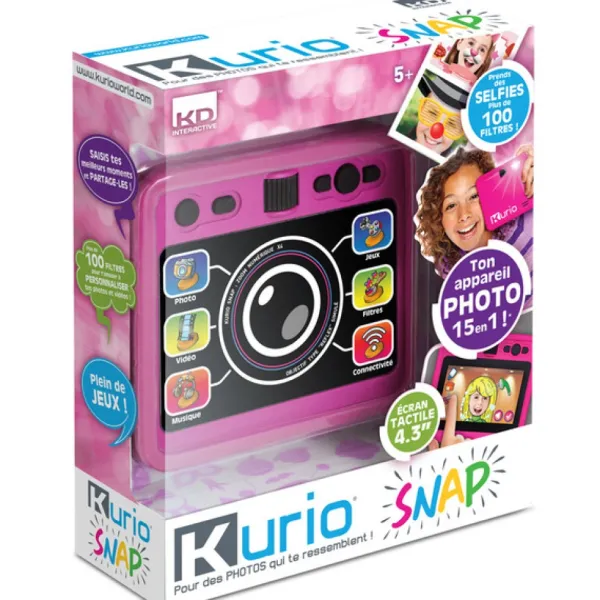 Taldec Kurio Snap Appareil Photos Et Selfies - Rose- Appareils Photo Et Camera