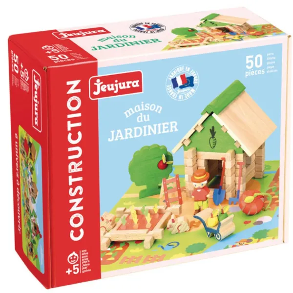 Jeujura La Maison Du Jardinier En Bois 50 Pieces- Planchettes Et Construction En Bois