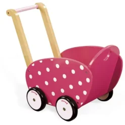 Janod Poussettes Poupons|Landau Framboisine En Bois