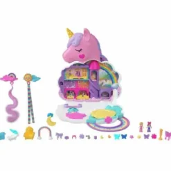 Mattel Figurines|Le Salon Licorne Arc-En-Ciel - Polly Pocket