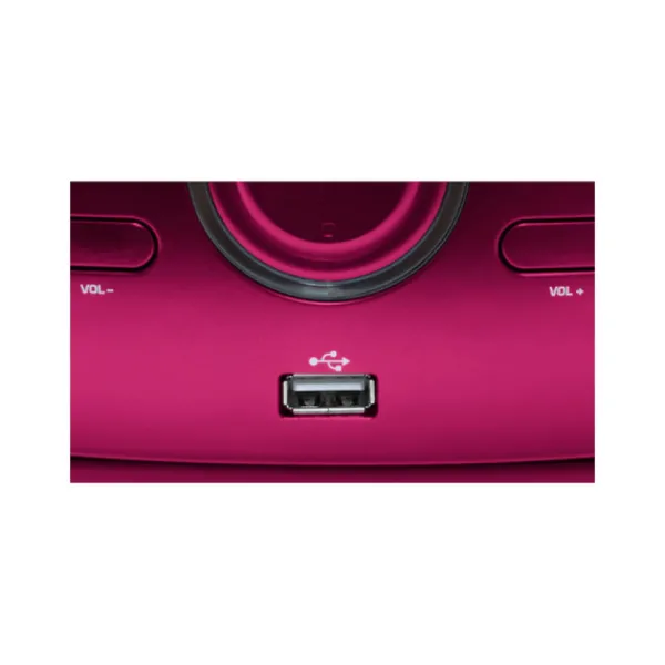 Bigben Lecteur Cd/Usb Portable Lumineux Rose- Enceintes Bluetooth Et Casques Audio