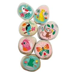 Janod Les Ateliers Déco - Galets A Décorer- Découpage, Collage, Pliage