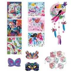 Janod Les Ateliers Du Calme- Coffret Creatif Multi-Activités- Mode, Bijoux, Décoration, Cosmetiques