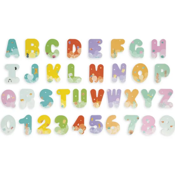 Janod Lettres Et Chiffres Du Bain- Jouets Pour Le Bain