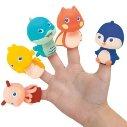 Ludi Livre De Bain Avec 5 Marionnettes- Jouets Pour Le Bain