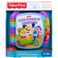 Fisher Price Livre Interactif De Comptines- Activités D'éveil