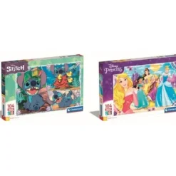Clementoni Puzzles Enfants De 50 À 249 Pièces|Lot De 2 Puzzles 104 Pieces - La Reine Des Neiges Et Raya