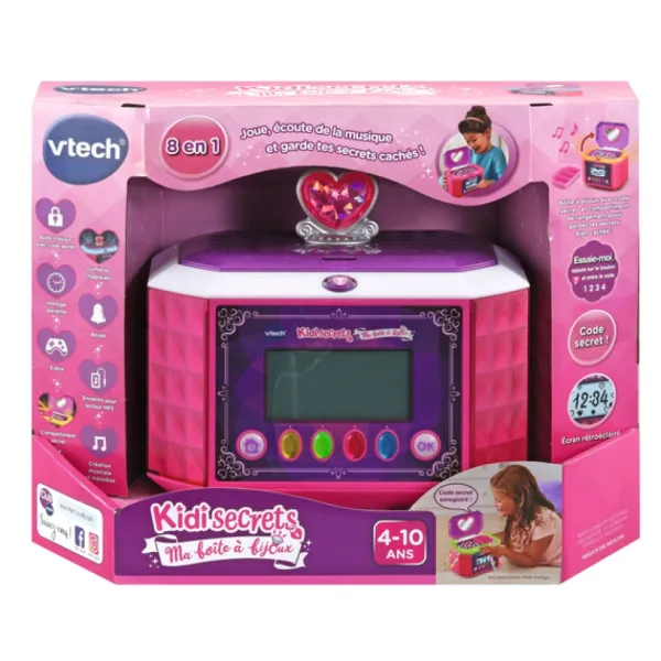 VTech Ma Boite A Bijoux Kidisecrets- Mode, Bijoux, Décoration, Cosmetiques