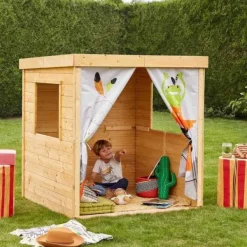 Soulet Maison En Bois Et Tissu Indien- Cabanes Et Maisonnettes