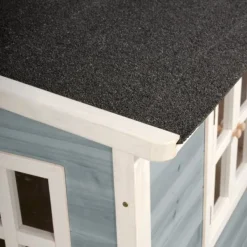 Exit Toys Maison En Bois Loft 100 Bleue- Cabanes Et Maisonnettes