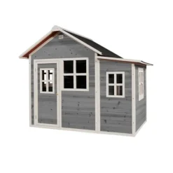 Exit Toys Maison En Bois Loft 150 Grise- Cabanes Et Maisonnettes