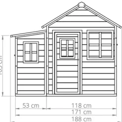 Exit Toys Maison En Bois Loft 550 Verte Avec Bac A Sable Et Toboggan- Aires De Jeux