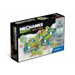 Geomag Mechanics Ecofriendly - 130 Pieces Gravity- Constructions Magnétiques, Billes