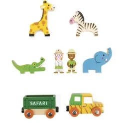 Janod Mondes Imaginaires|Mini Story - Figurines Safari En Bois