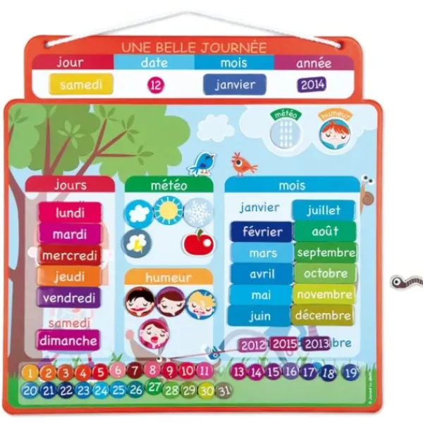 Janod Premiers Apprentissages|Mon Agenda Magnetique