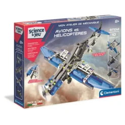 Clementoni Mon Atelier De Mecanique-Avions Et Helicopteres- Meccano, Engrenages