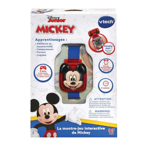 VTech Montre Jeu Interactive De Mickey- Montres Et Objets Connectés