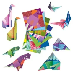 Djeco Origami Dinosaures- Découpage, Collage, Pliage