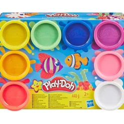Play Doh Pate A Modeler - Pack De 8 Pots Play-Doh- Pate À Modeler, Modelage Et Gravure