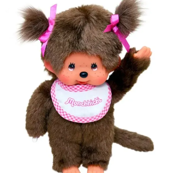Bandai Peluches Animaux Et Autres|Peluche Monchhichi Fille Rose
