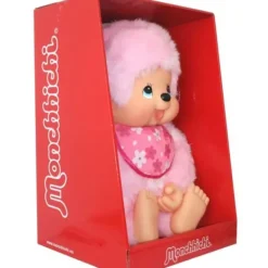 Bandai Peluches Géantes|Peluche Monchhichi Pinky 80 Cm