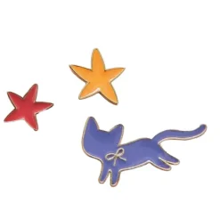 Moulin Roty Pin'S Chat Et Etoiles- Bijoux & Montres Enfants