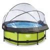 Exit Toys Piscine Lime 244 X 76 Avec Pompe Filtrante Et Dome- Bouées Jeux Gonflables Et Piscines