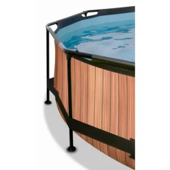 Exit Toys Piscine Wood 300 X 76 Avec Pompe Filtrante- Bouées Jeux Gonflables Et Piscines