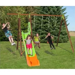 Trigano Portique Bois/Metal Xalto- Balancoires Et Portiques