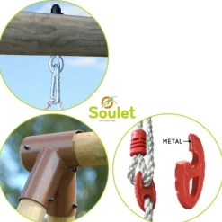 Soulet Portique En Bois Alizee- Balancoires Et Portiques