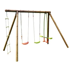 Soulet Portique En Bois Gabin- Balancoires Et Portiques