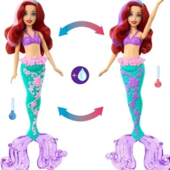 Mattel Poupées|Poupee Ariel Cheveux Fabuleux - Disney Princesses