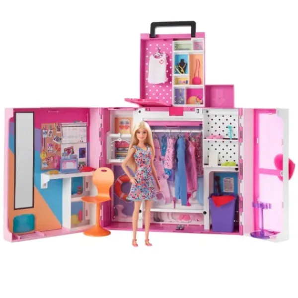 Mattel Barbie Et Poupées Mannequin|Poupee Barbie Et Coffret Dressing Deluxe