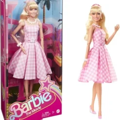 Mattel Barbie Et Poupées Mannequin|Poupee Barbie Le Film - Barbie Robe Vichy Rose