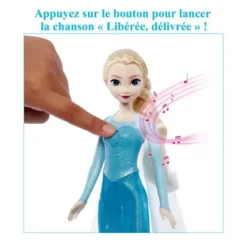 Mattel Poupées|Poupee Chantante Elsa - La Reine Des Neiges