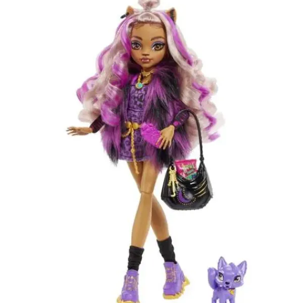 Mattel Poupées|Poupee Clawdeen Wolf Et Son Animal De Compagnie - Monster High