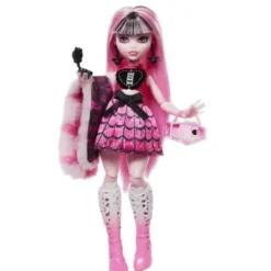 Mattel Poupées|Poupee Draculaura Et Son Casier Secret - Monster High