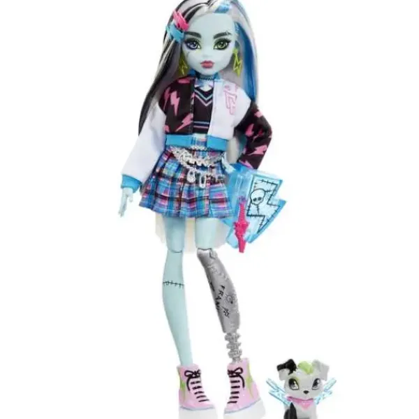Mattel Poupées|Poupee Frankie Stein Et Son Animal De Compagnie - Monster High
