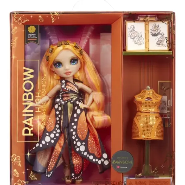 Mga Barbie Et Poupées Mannequin|Poupee Rainbow High Fantastic Fashion - Poppy Rowan