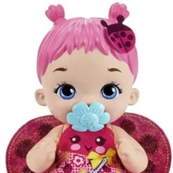Mattel Poupons|Poupon Bebe Coccinelle Rose Boit Et Fait Pipi - My Garden Baby