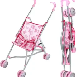 MGM Poussettes Poupons|Poussette Canne Rose 56 Cm