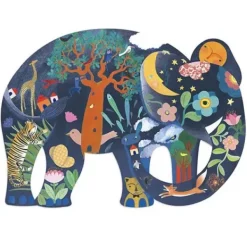 Djeco Puzzle Bébé / Enfant|Puzz'Art 150 Pieces Elephant