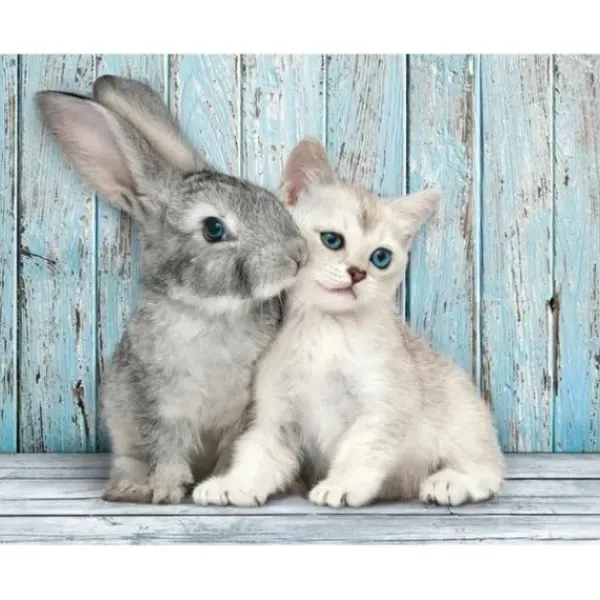 Clementoni Puzzle 500 À 1000 Pièces|Puzzle 500 Pieces - Chat Et Lapin