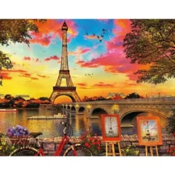 Educa Puzzle 1500 À 3000 Pièces|Puzzle 3000 Pieces - Coucher De Soleil A Paris